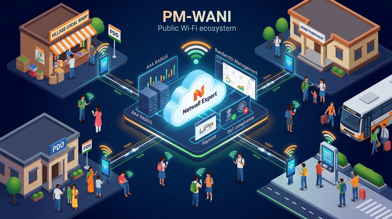 PM-WANI Public Wi-Fi Architecture – PDO, PDOA, C-DoT Central Registry